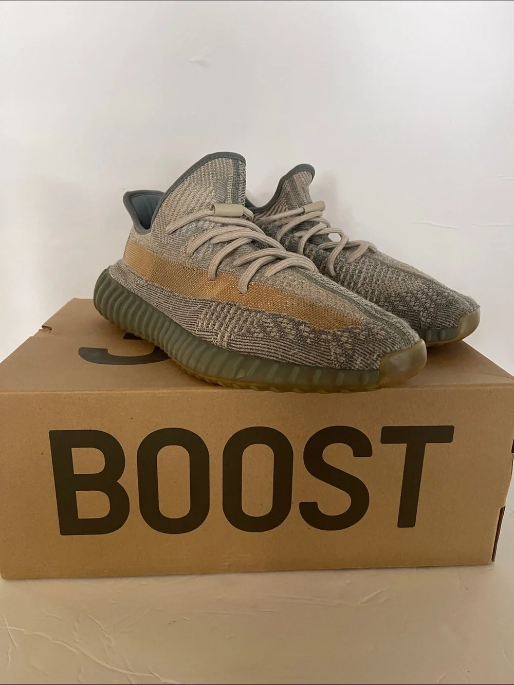 adidas Yeezy Boost 350 V2 Beige and Olive Men's Sneakers